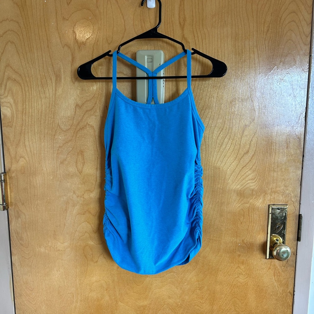 Beyond Yoga Blue Maternity Tank Top